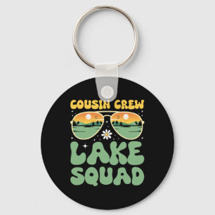 Cousin Crew Lake Squad Sunset Family Camping Summe Key Ring