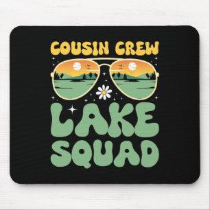 Cousin Crew Lake Squad Sunset Family Camping Summe Mouse Pad
