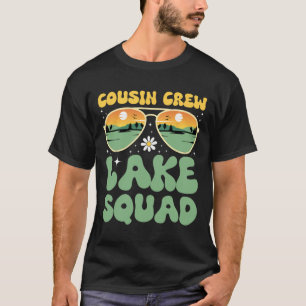 Cousin Crew Lake Squad Sunset Family Camping Summe T-Shirt