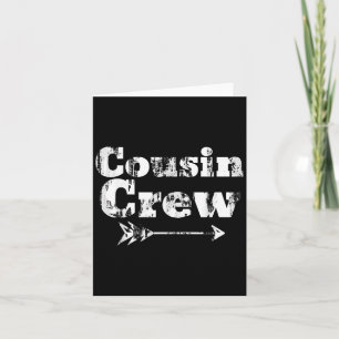 Cousin Crew Matching Graphic Christmas Pajama Pict Card