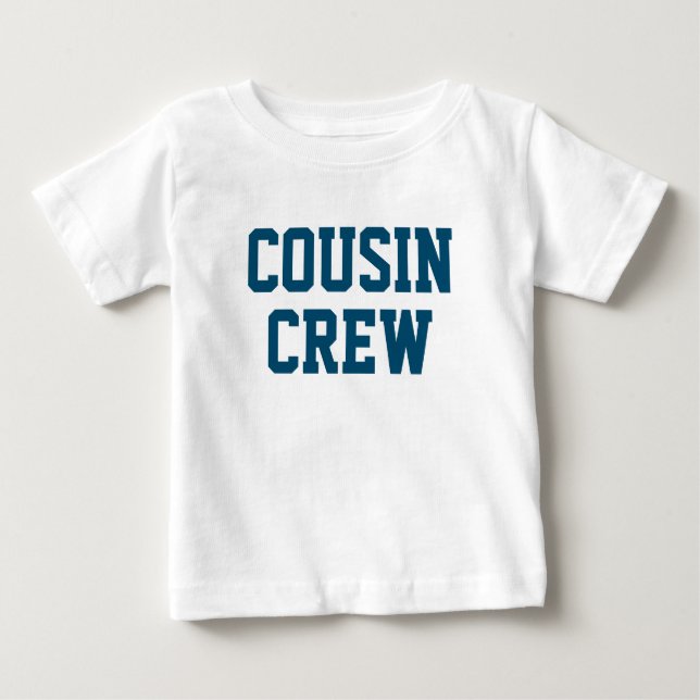 Cousin Crew | Navy Blue Matching Kids Baby T-Shirt (Front)