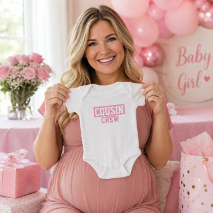 Cousin Crew Pink Baby T-Shirt Bodysuit