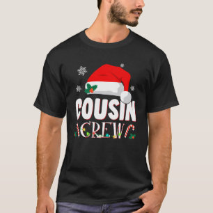 Cousin Crew Pyjamas Santa Hat Family Matching Chri T-Shirt