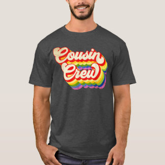 Cousin Crew Rainbow Colour For Boys Girls Kids  T-Shirt
