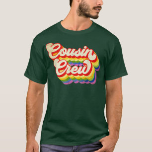 Cousin Crew Rainbow Colour For Boys Girls Kids T-Shirt