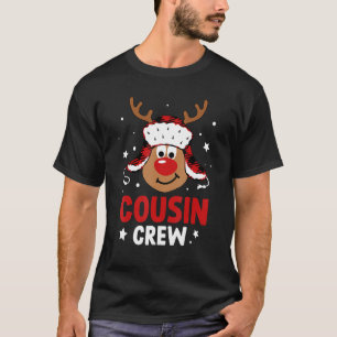 Cousin Crew Reindeer Christmas Pajama Xmas Holiday T-Shirt