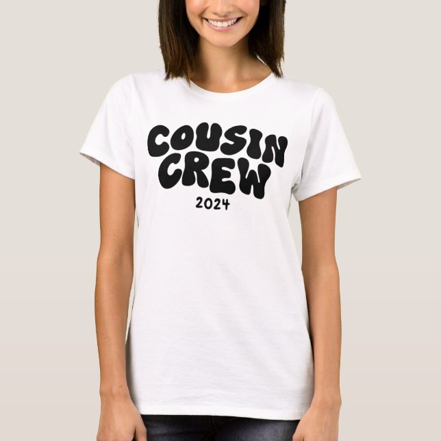 Cousin Crew | Retro Matching Cousin Family Reunion T-Shirt (Front)