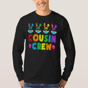 Cousin Crew S Squad Easter Day Cute Bunny Kids Tod T-Shirt