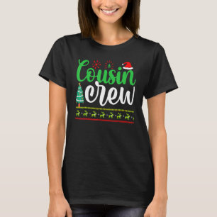Cousin Crew Santa Hat Pyjamas Matching Family Chri T-Shirt