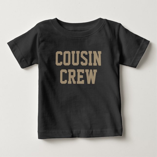 Cousin Crew | Shade Brown Matching Kids Baby T-Shirt (Front)