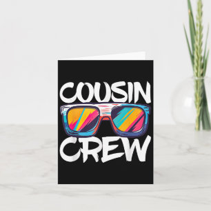 Cousin Crew Shirt Adults Kids Matching Cousin Crew Card
