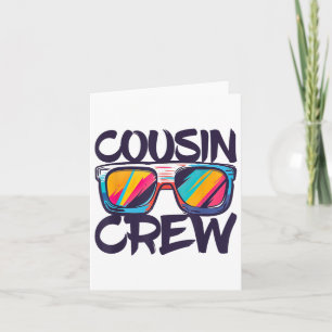 Cousin Crew Shirt Adults Kids Matching Cousin Crew Card