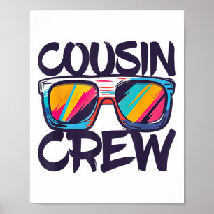 Cousin Crew Shirt Adults Kids Matching Cousin Crew Poster