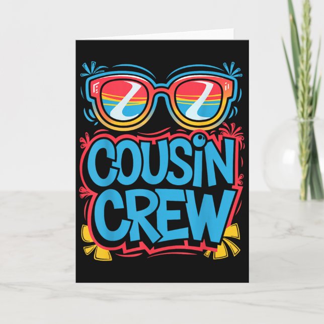 Cousin Crew Shirt Adults Kids Matching Cousin Givi Card (Front)
