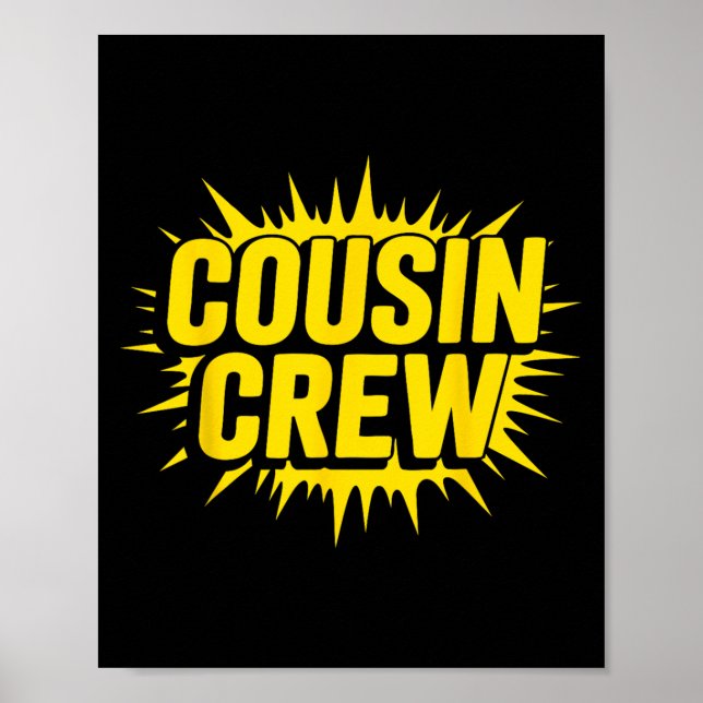 Cousin Crew Shirt Adults Kids Matching Cousin Givi Poster (Front)