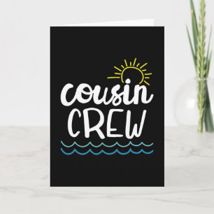 Cousin Crew Shirt Adults Kids Matching Cousin Squa Card