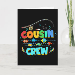 Cousin Crew Shirts For Kids Boys Girls Summer Fish Card