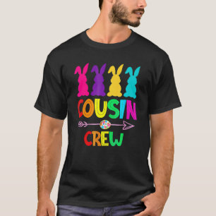 Cousin Crew  Squad Easter Day Cute Bunny Kids Todd T-Shirt