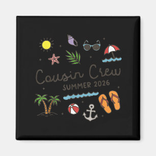 Cousin crew summer 2026 vacation hawaii beach magnet