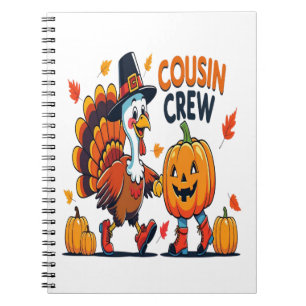 Cousin Crew Thanksgiving Pumpkin Notebook