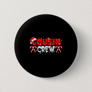 Cousin Crew Xmas Tree Matching Kids Family Group F 6 Cm Round Badge