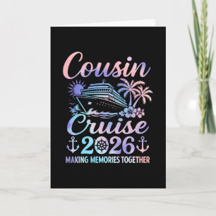 Cousin Cruise 2026 Matching Family Vacation Outfit Card