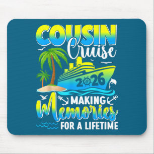 Cousin Cruise 2026 Summer Vacation Beach Family Tr Mouse Pad