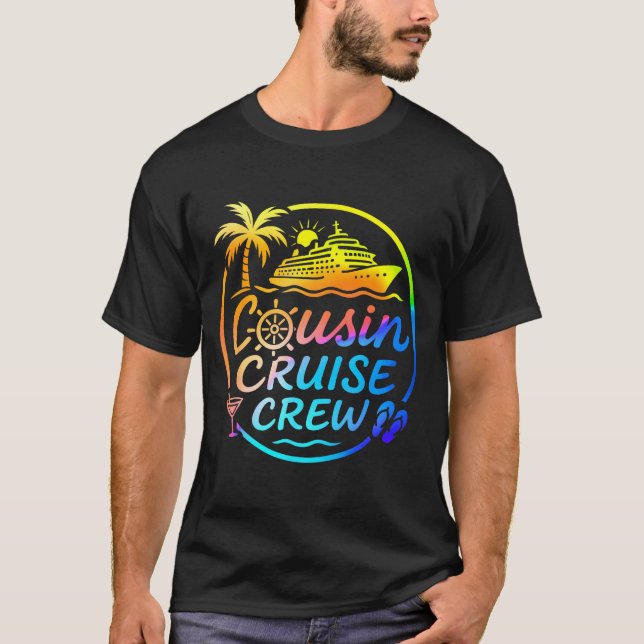 Cousin Cruise Crew Trocal Summer Vacation Matching T-Shirt (Front)