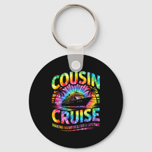 Cousin cruise matching family vacation tie dye 202 key ring