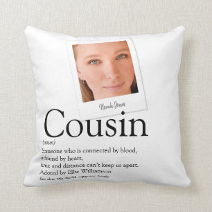 Cousin Definition Modern Photo Cushion