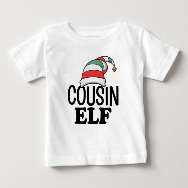 Cousin Elf Shirt Funny Christmas Matching T-shirt (Front)