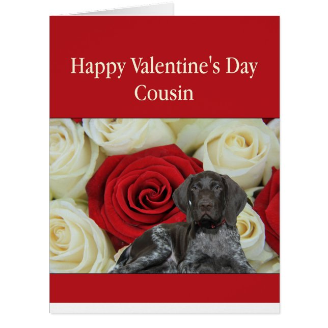 Cousin Glossy Grizzly Valentine Puppy Love (Front)