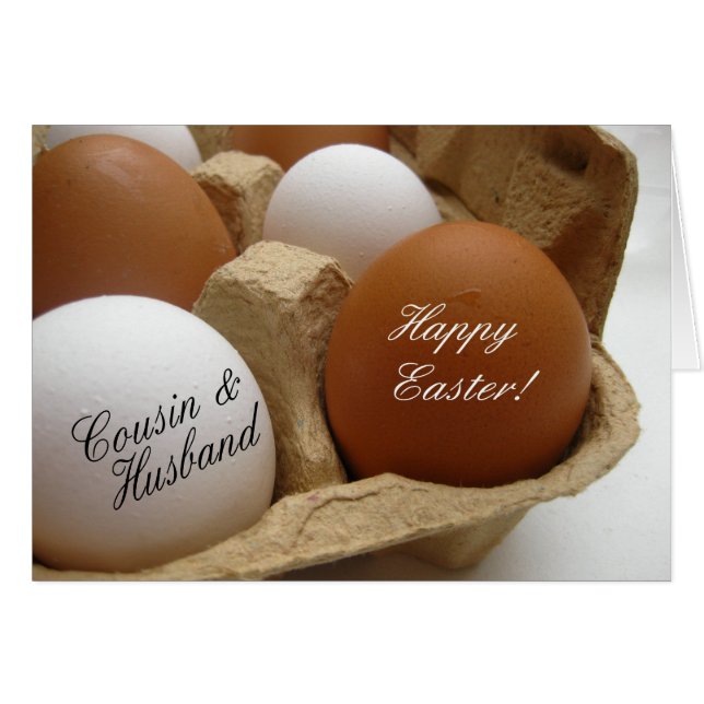Cousin & Husband Happy Easter (Front Horizontal)