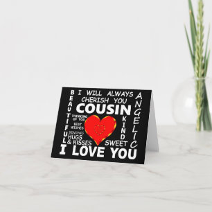Cousin I Love You Card