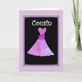 COUSIN  Invite - Pink Gown