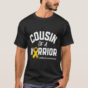 Cousin Of A Warrior Childhood Cancer Awareness Gif T-Shirt