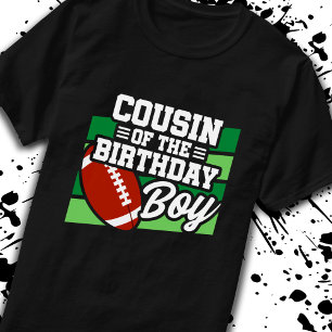 Cousin of Birthday Boy Boys Football Birthday T-Shirt