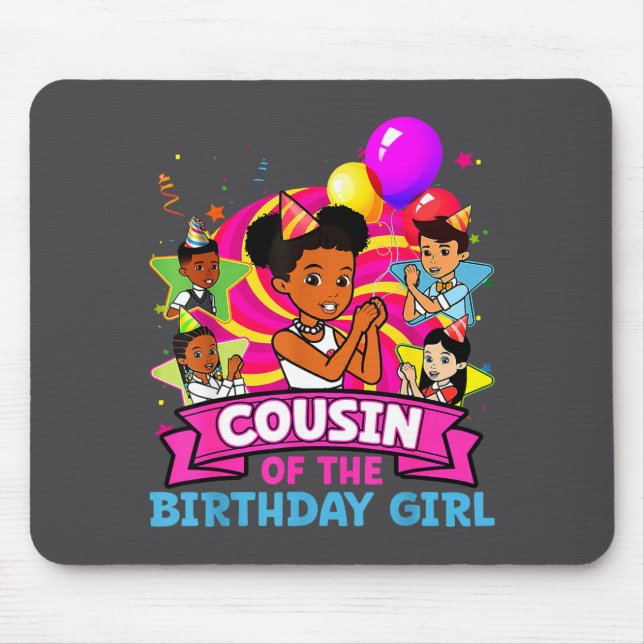 Cousin Of Birthday Girl Gracie Nk Doll Family Deco Mouse Pad (Front)