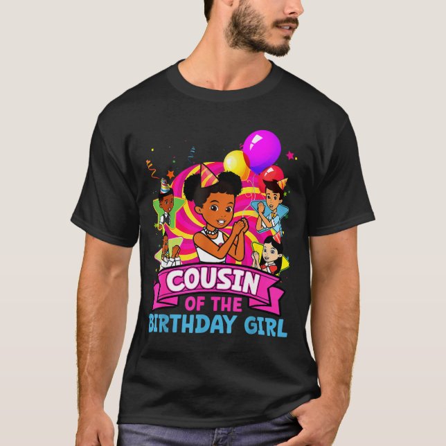 Cousin Of Birthday Girl Gracie Nk Doll Family Deco T-Shirt (Front)