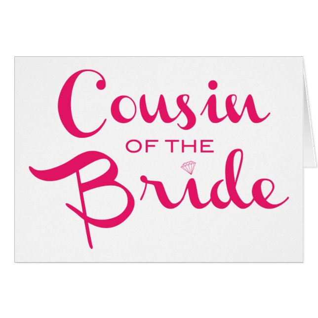 Cousin of Bride Pink White (Front Horizontal)