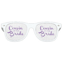 Cousin of Bride Purple on White