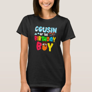 Cousin Of The Birthday Boy  Aeroplane Helicopter T-Shirt
