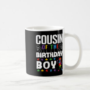 Cousin Of The Birthday Boy Autism Awareness Puzzle Coffee Mug