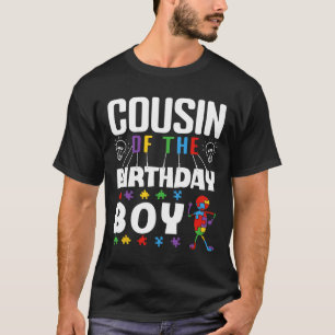 Cousin Of The Birthday Boy Autism Awareness Puzzle T-Shirt