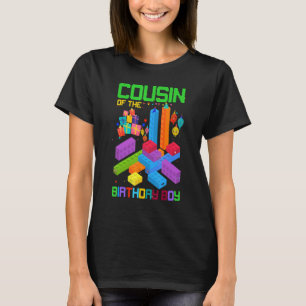 Cousin Of The Birthday Boy Celebration Colour Bloc T-Shirt