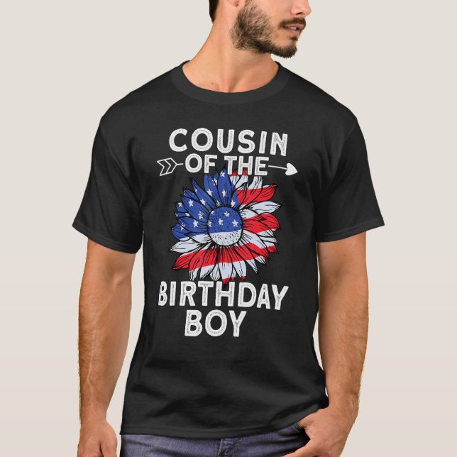 Cousin Of The Birthday Boy Family Love Celebration T-Shirt (Front)