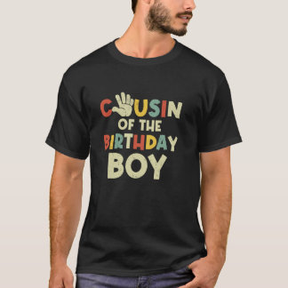Cousin Of The Birthday Boy Hi Five 5 Year Old Bday T-Shirt
