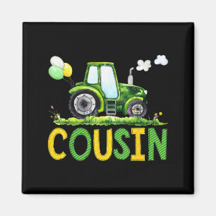 Cousin Of The Birthday Boy Tractor Farm Truck Matc Magnet
