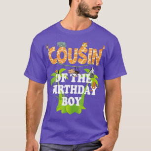 Cousin Of The Birthday Boy Zoo Theme Animal T-Shirt