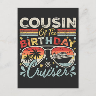 Cousin of the Birthday Cruiser Vacation Postcard